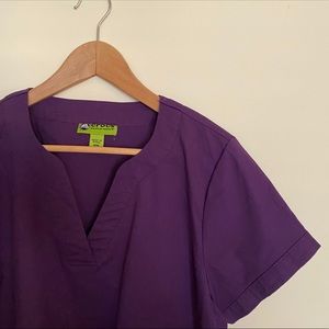 Purple CROCS Scrub Top